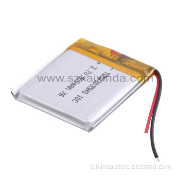 503035pl 3.7V 500mAh Lithium Polymer Battery
